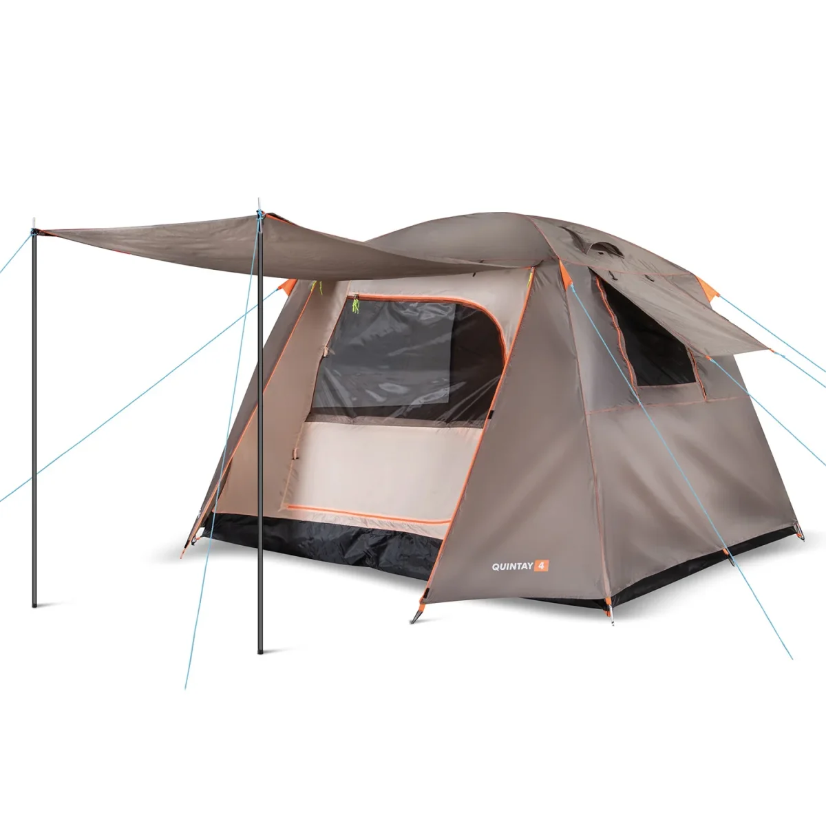 Carpa Camping Quintay 4 Personas 3000 Mm Cubre Techo Largo - Imagen 4
