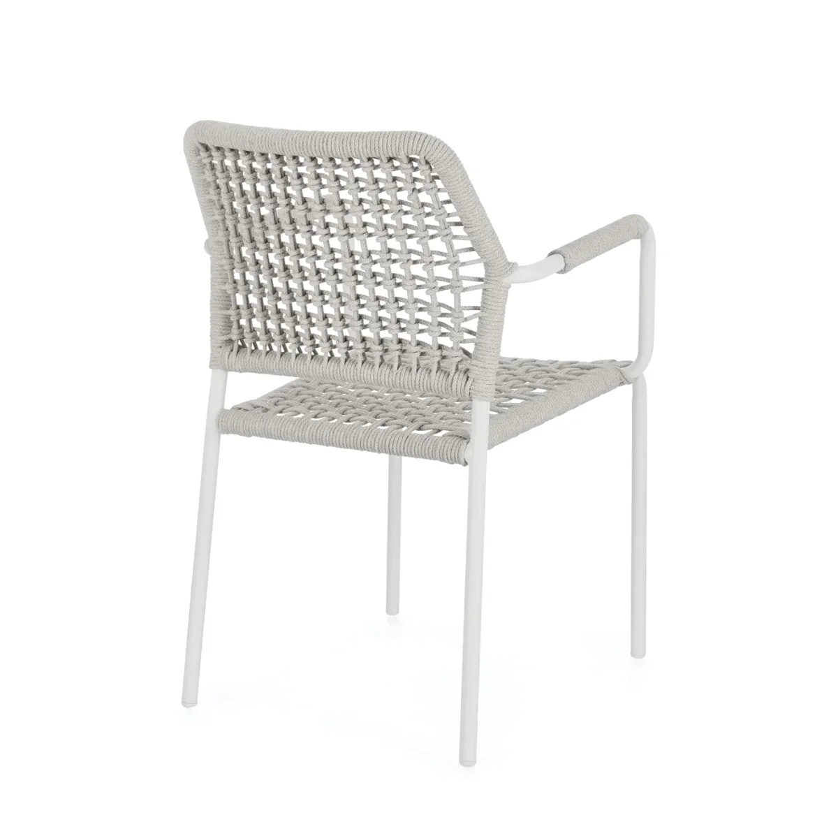 Silla de exterior con brazos Rajada, blanco - Imagen 6